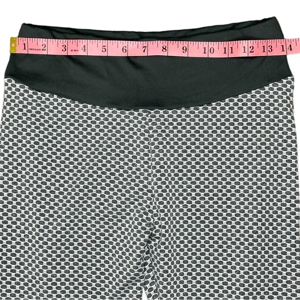 Grey High Waisted Spandex Yoga Leggings - Picture 8 of 16